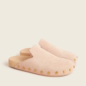 New J Crew Pacific studded clogs in almond biscotti, Size 6